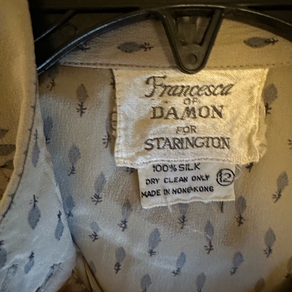 Vintage Francesca of Damon for Starington SILK Dress Sz 12 Excellent Pre-owned - Picture 4 of 9